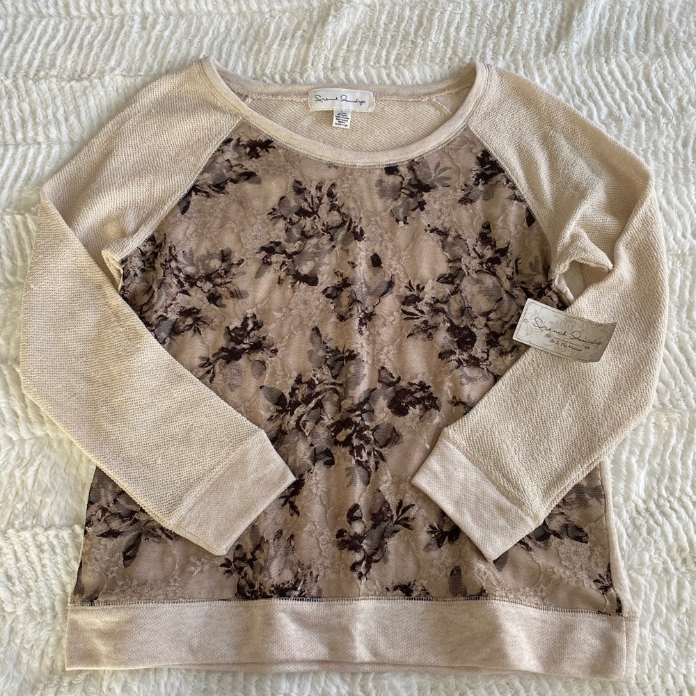 Floral sweater